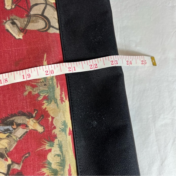 Sally Spicer, Western cowboy rodeo canvas, double handle tote bag - Picture 16 of 16